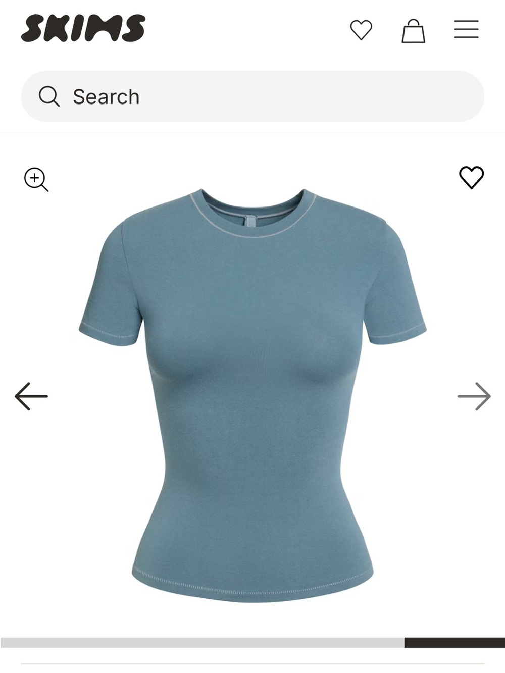 SKIMS Cotton Jersey T-Shirt (S)